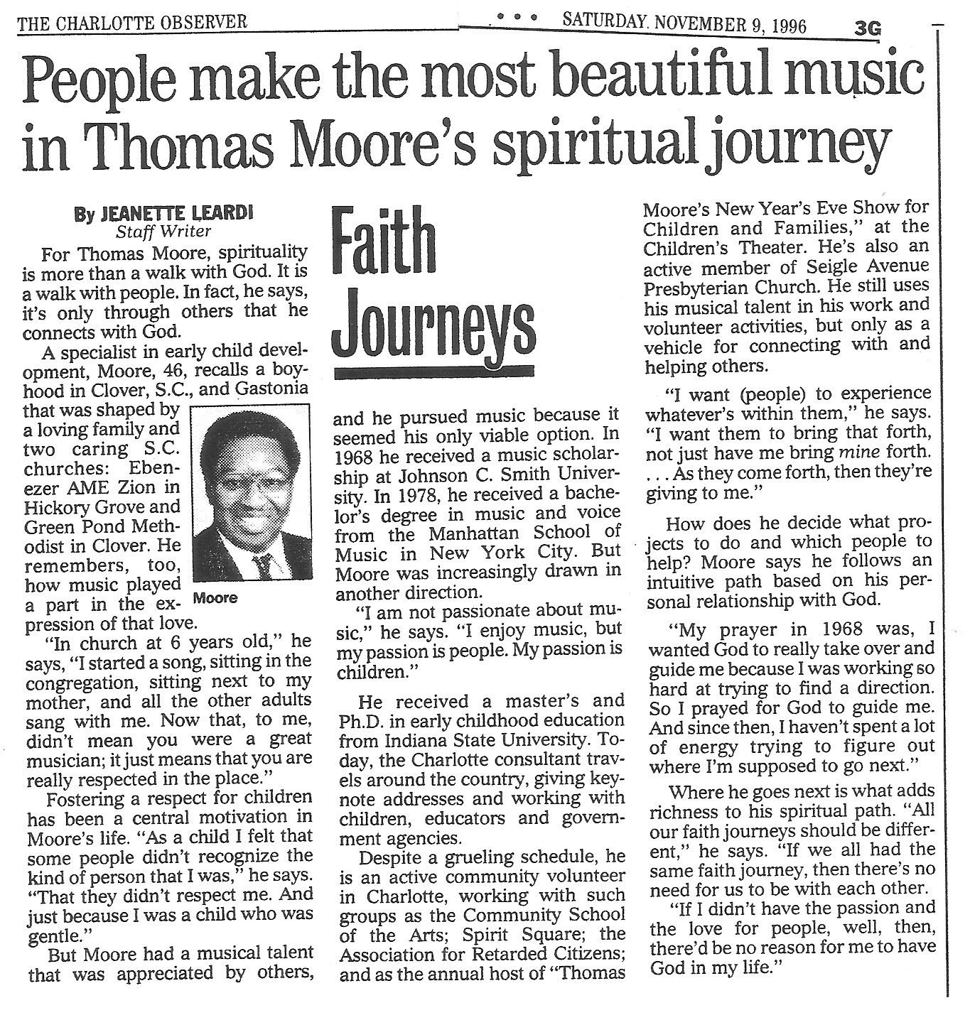 The Charlotte Observer, Nov. 9, 1996